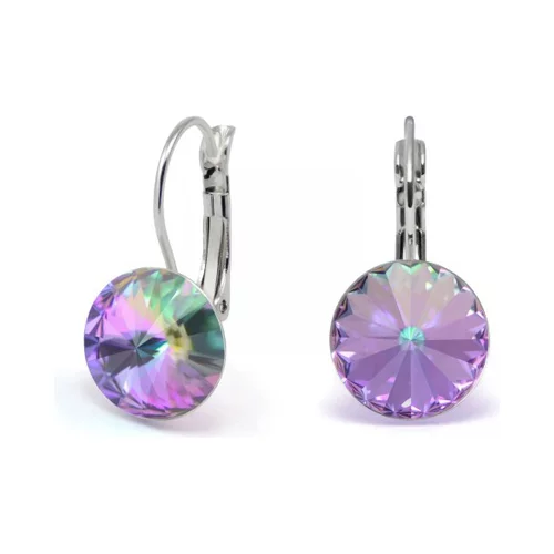 Swarovski Elements Crystal Drop Earrings - Vitrail Light
