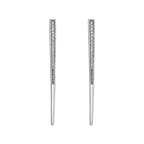 Diamond Stud Earrings in 10K (0.08 and 0.04 CT. T.W.) - Silver