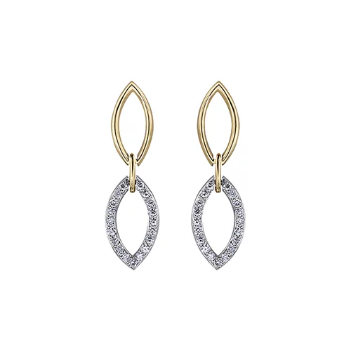 Diamond Stud Earrings in 10K (0.238 and 0.02 CT. T.W.) - Silver