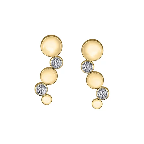 Diamond Stud Earrings in 10K (0.1 CT. T.W.) - Gold