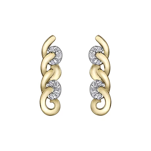 Diamond Stud Earrings in 10K (0.05 CT. T.W.) - Gold