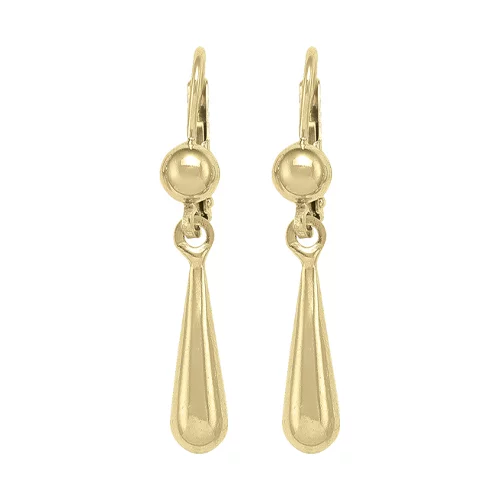 10K Gold Fashion Drop Earrings - 2.5gm
