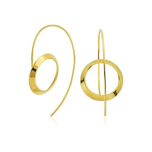CJ Steelx Backward Earring - Gold