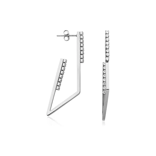 CJ Steelx Geometric Bar Earrings