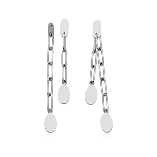 CJ Steelx 2-in-1 Link Earring - Silver