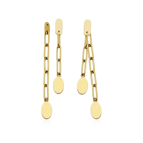 CJ Steelx 2-in-1 Link earring - Gold