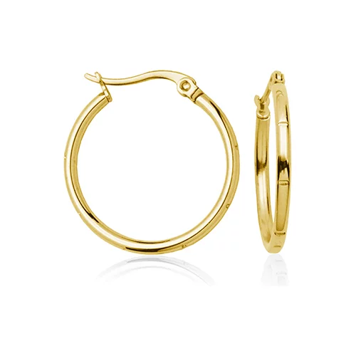 CJ Steelx 25mm Hoop Earrings - Gold