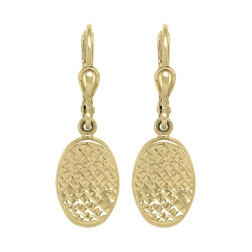 10K Gold Fashion Drop Earrings - 2.0gm