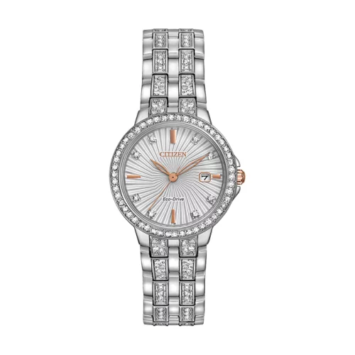 Montre Citizen Silhouette Crystal pour dames - Argent