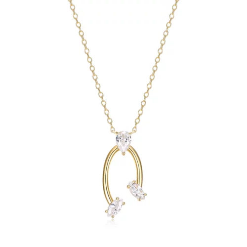 Diamondlite Cubic Zirconia Harmony Pear and Marquise - Gold