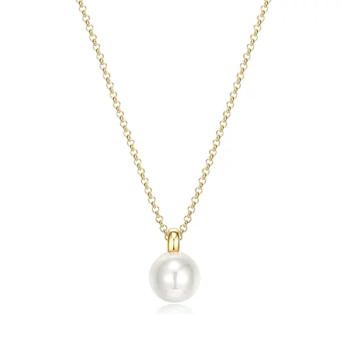 ELLE "Simpatico" 20mm Pearl Necklace - Gold