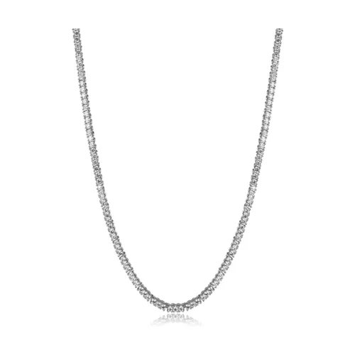 Diamondlite Cubic Zirconia Tennis Necklace - Silver