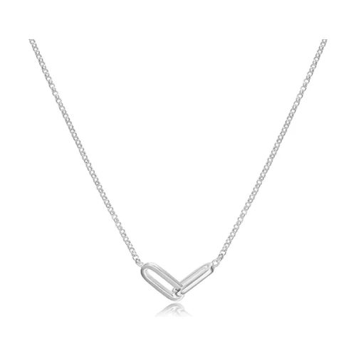 Simplicity Collection Double Link Rolo Necklace - Silver