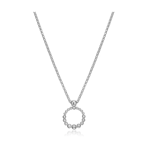 COLLIER "Orb" en argent sterling avec perles argentées graduées - Argent
