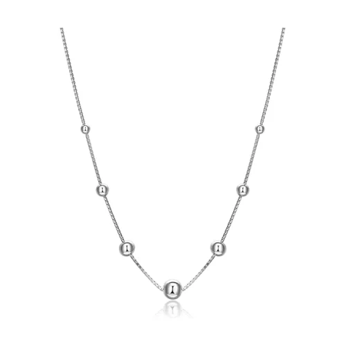 Collier "Orb" en argent sterling avec perles en argent - Argent