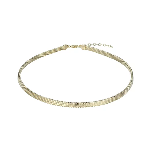 Charles Garnier Sterling Silver "Tubogas" Oval Hollow Tubular Necklace - Gold
