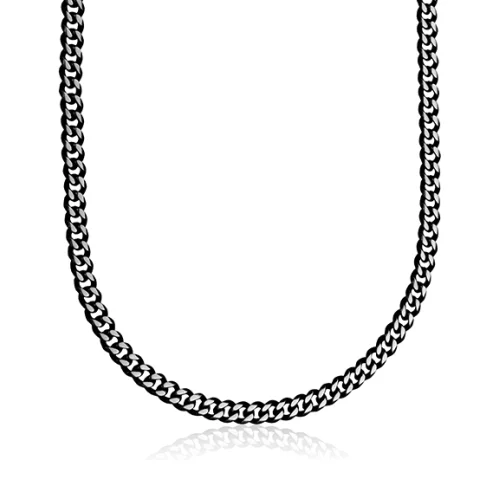 STEELX 7mm Two-Tone Curb Chain Necklace