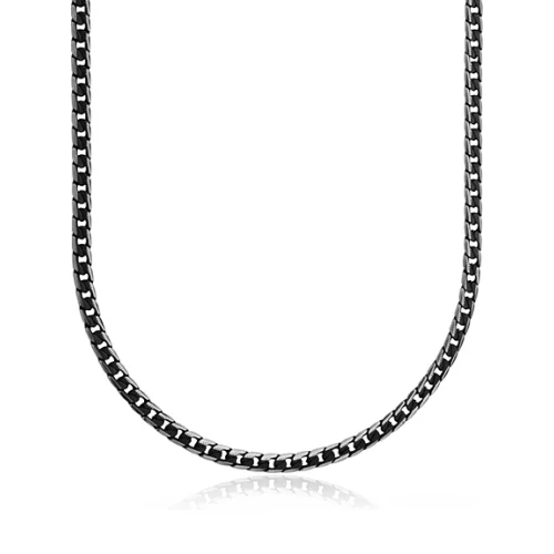 STEELX 9mm Flat Chain Necklace - Gunmetal
