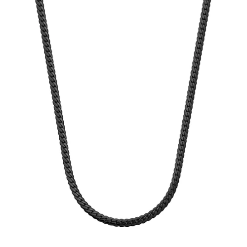 CJ Steelx 6mm Tight Cuban Chain - Black