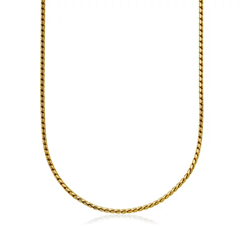 CJ Steelx 3mm Round Snake Chain Necklace - Gold