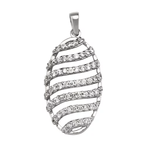 10K white gold CZ fashion Pendants