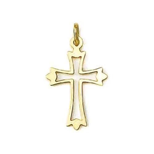 Pendentifs de croix en or jaune 14 carats - 1,1 g