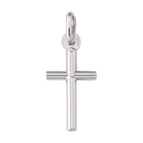 Pendentifs de croix en or blanc 14 carats - 1gm