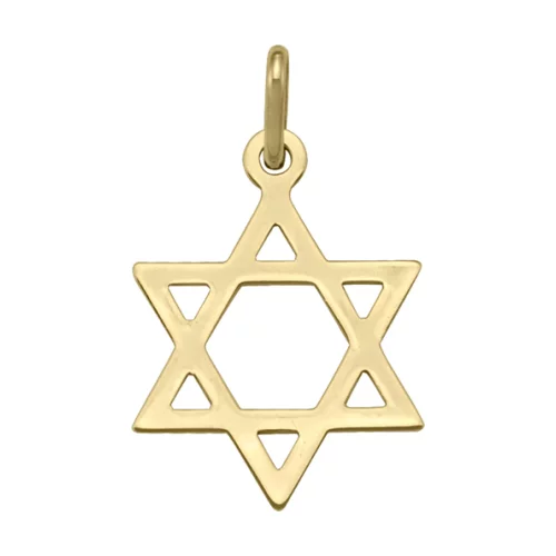 Pendentifs en or 14 carats en forme d'étoile de David