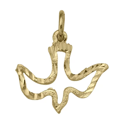 10K gold charm - Dove