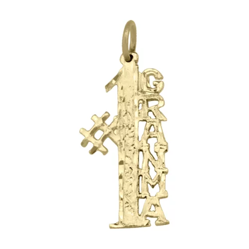 10K gold charm - #1 Grand Ma