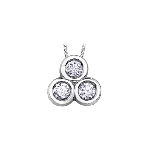 Diamond Pendant in 10K (0.25 CT. T.W.) - Silver