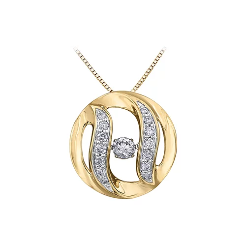 Diamond Pendant in 10K Gold (0.04 - 0.23 CT. T.W.) - Gold