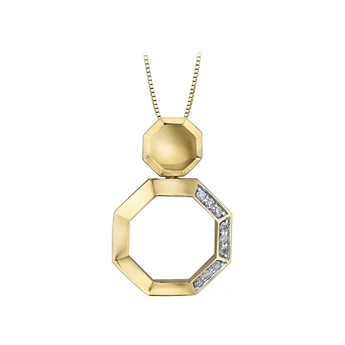 Diamond Pendant in 10K (0.1 CT. T.W.) - Gold