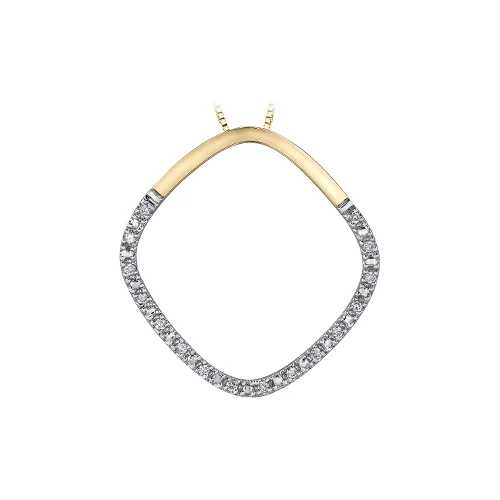 Diamond Pendant in 10K Gold (0.1 CT. T.W.) - Gold