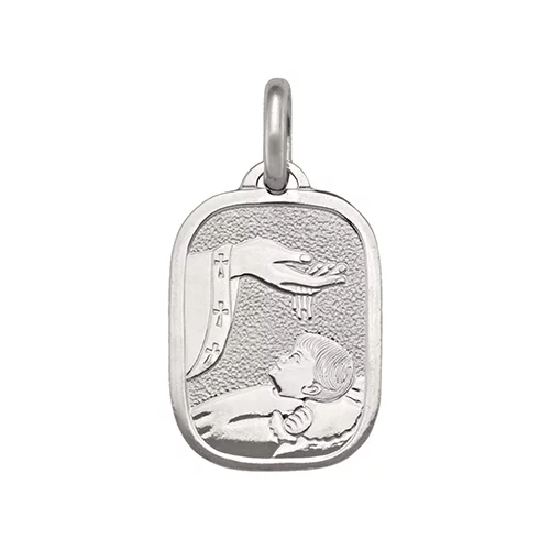 14K White Gold Baptism Pendants - 2.0 gm