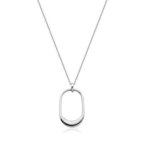 CJ Steelx Sleek Cubed Pendant - Silver