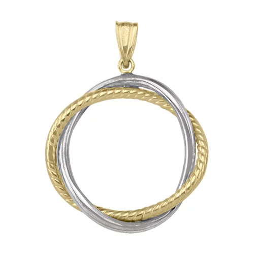 10K 2 Tone Fashion Pendants