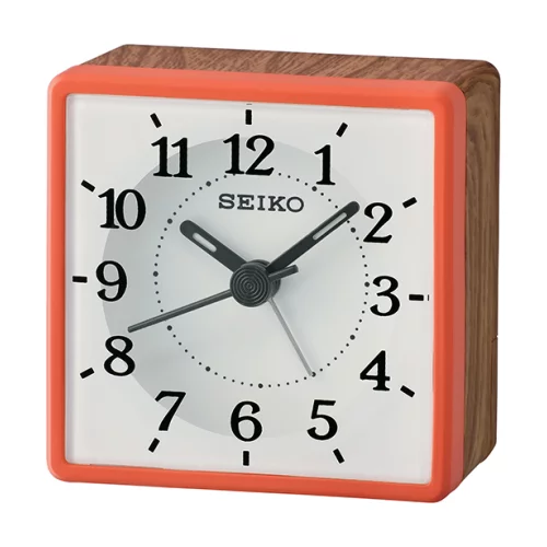 Réveil de bureau Seiko QHE175R - Blanc & Orange