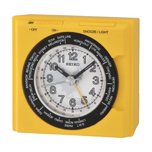 Réveil de bureau Seiko QHE181E - Jaune