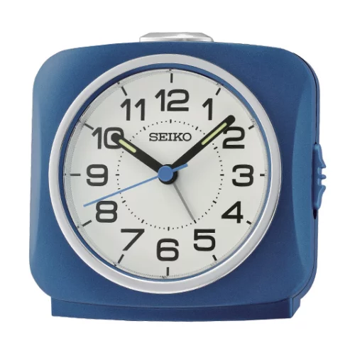 Seiko QHE194L Desk Alarm Clock - Blue