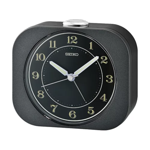 Seiko QHE195J Bedside Desk Alarm Clock - Black