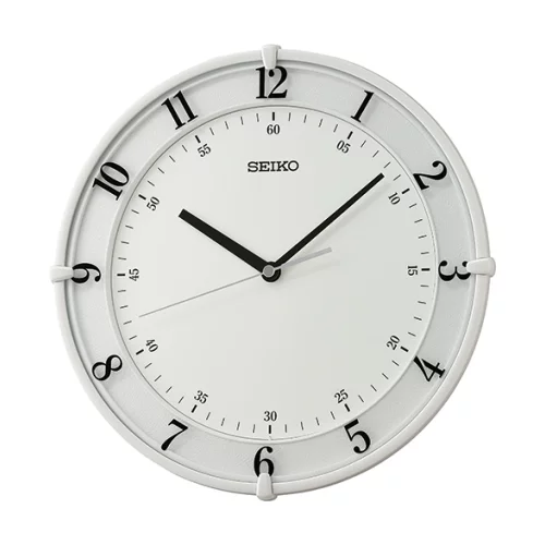 Seiko QXA805W Wall Clock - White & Blue