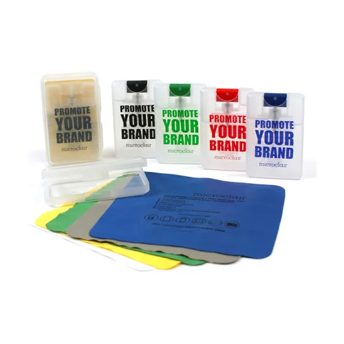 Trousse de voyage plate en tissu classique (7"x7")