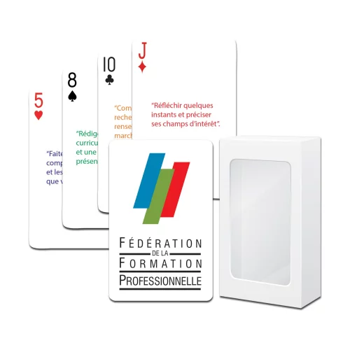 Bridge Playing Cards w/Custom Image and Custom Faces (Standard Card Stock)