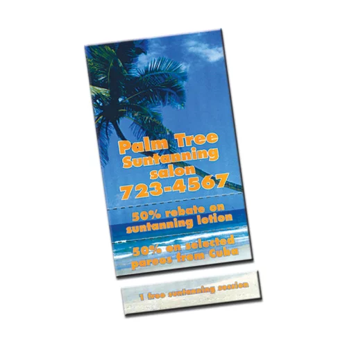 Aimant de coupon rectangulaire avec 3 coupons (4"x2")