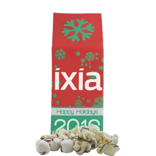 Boîte Gable de Joyeuses Fêtes - Popcorn à l'écorce de menthe