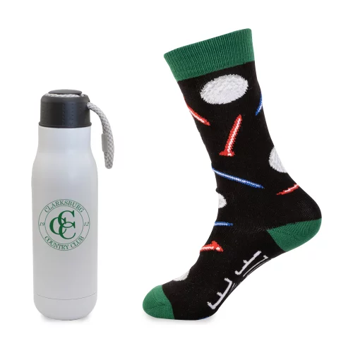 Ensemble cadeau Bouteille Moins de travail, Plus de golf