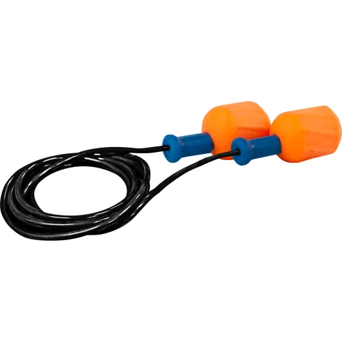 Bouchons d'oreilles en mousse de polyuréthane souple jetables EZ-Twist™ avec cordon - SNR 30