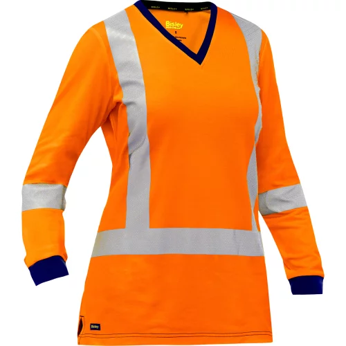 Chemise à manches longues pour femmes BISLEY ANSI Type R Classe 3 et CSA Z96 X-Back