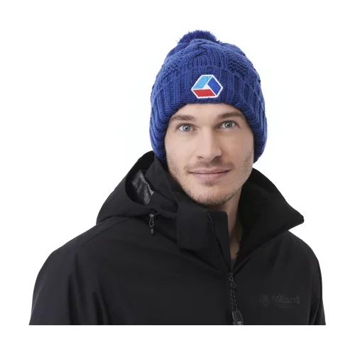 Unisex Divergent Knit Pom Beanie